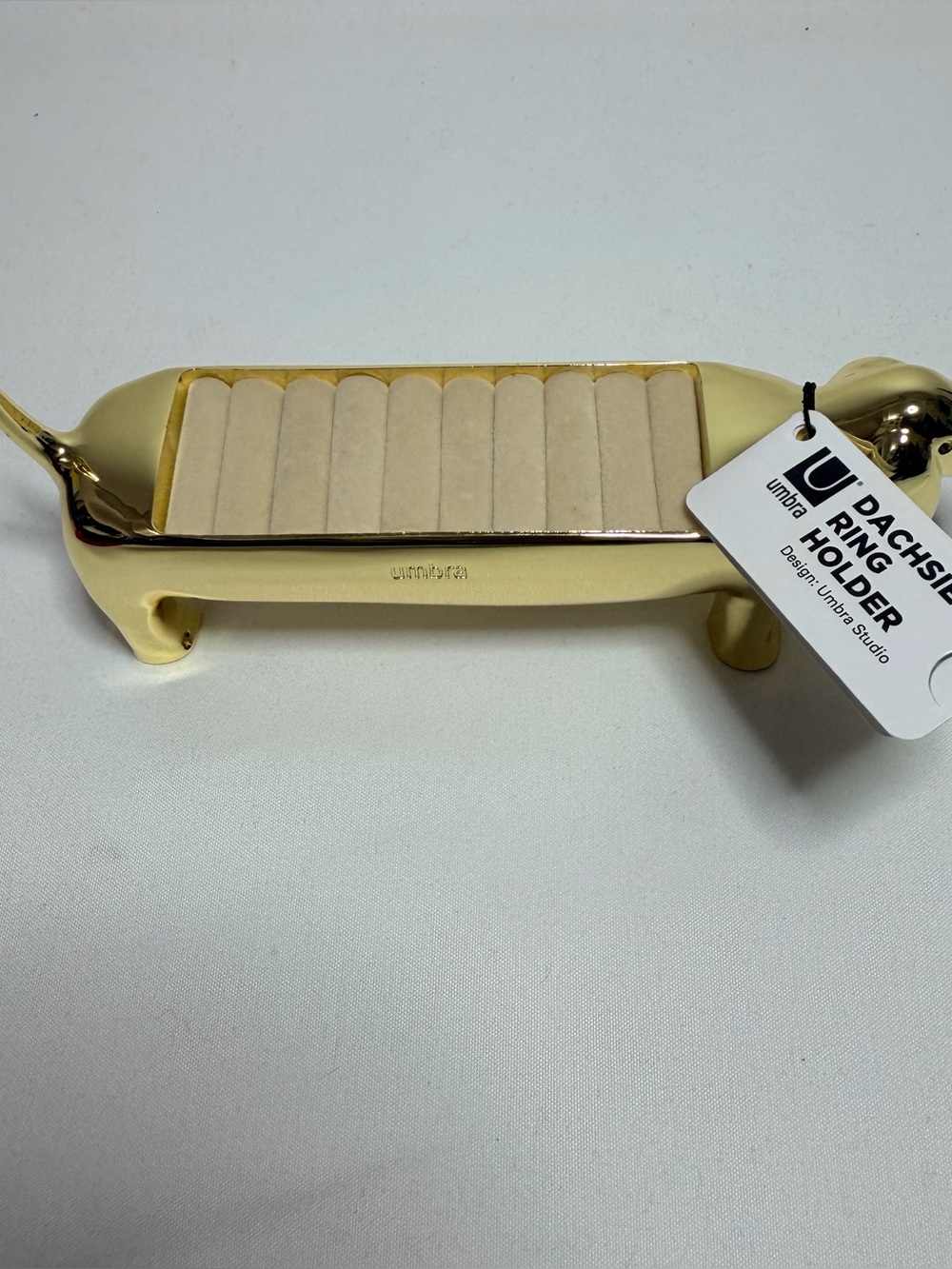 Umbra Gold Dachshund Jewelry Ring Organizer - Picture 4 of 6